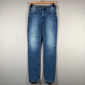 Silver Jeans Co Infinite Fit Womens Skinny Jeans Medium Wash Blue 28x27 Classic